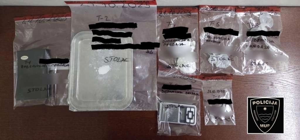 Prilikom pretresa u Stocu pronađene opojne droge, jedna osoba uhićena